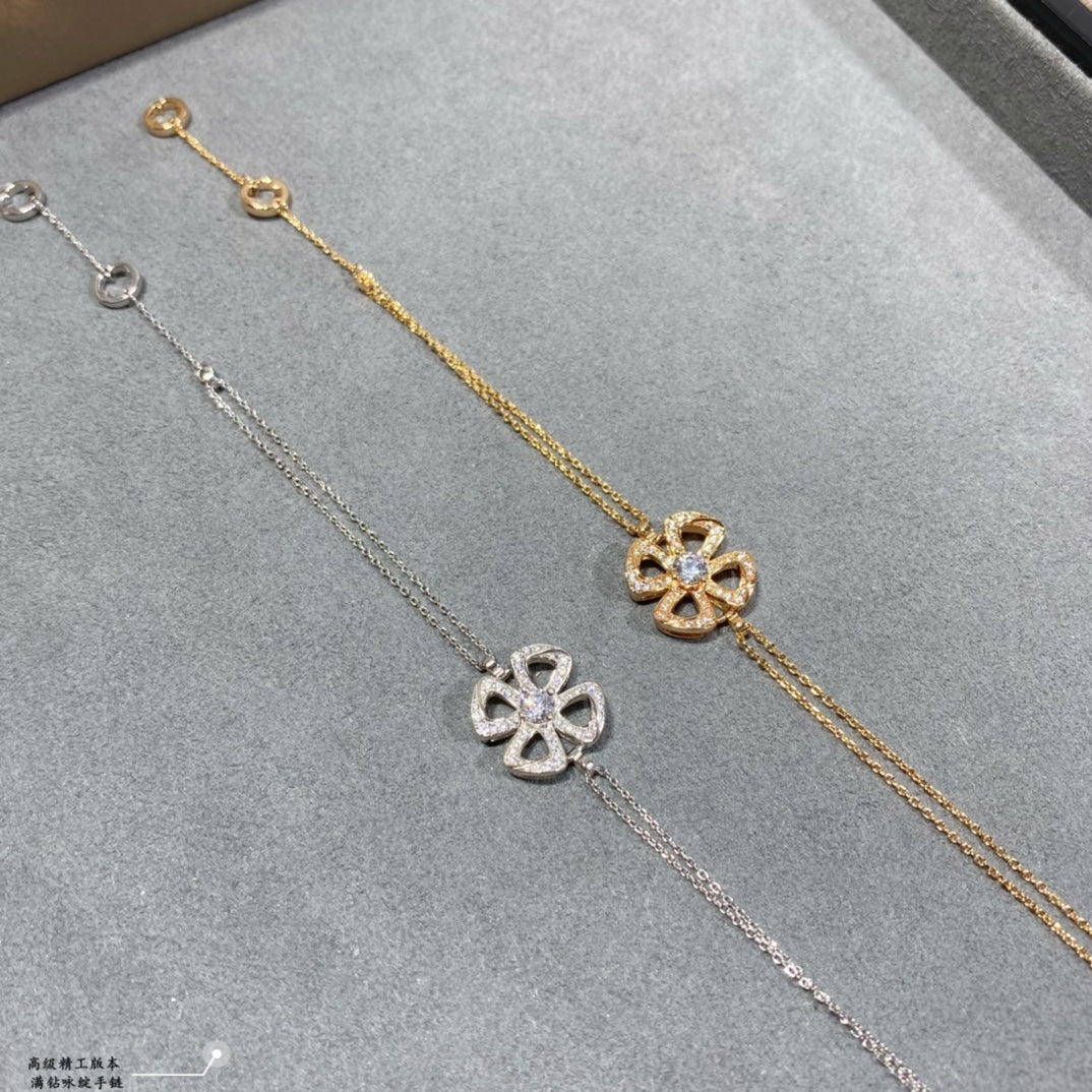 18K Fiorever Central Diamond Bracelet
