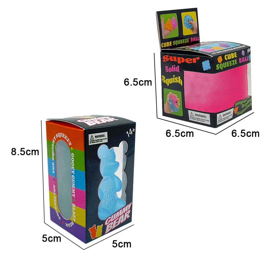 Needoh Nice Cube Sensory Fidget - Premium Stress Relief Tool for Anxiety, ADHD & Focus