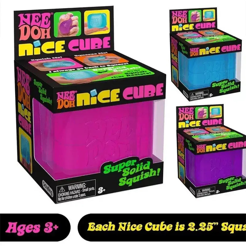 Needoh Nice Cube - Pocket Stress Relief Fidget for Anxiety & Focus